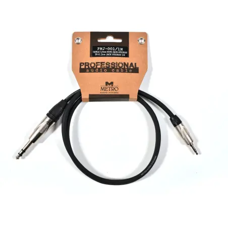 Metro PMJ-001/1M stero Jack to stereo mini Jack cable 1m