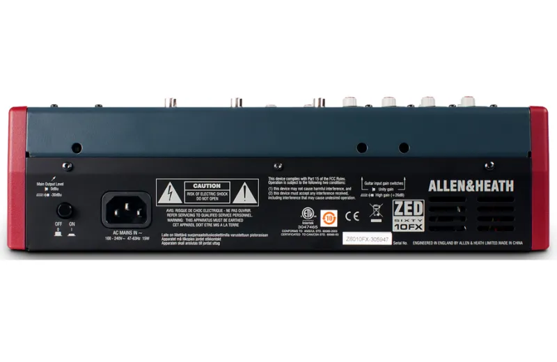 Allen & Heath Zed 60-10FX  Analogue Sound Console