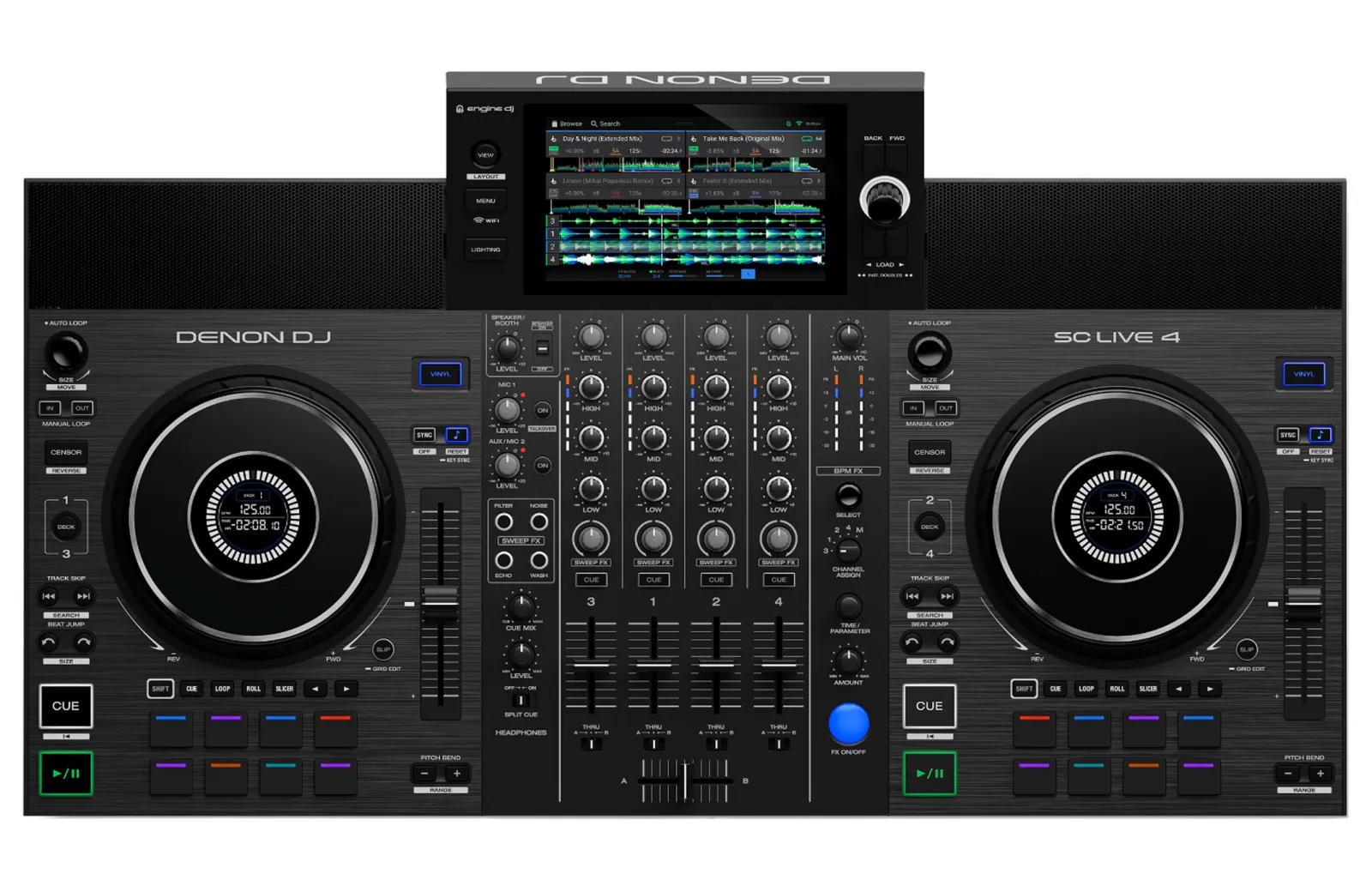 DENON オーディオ 4機器セット denon-dj-sc-live-4-white-4-