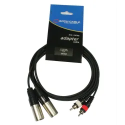 AC-2XM-2RM/1,5 XLR to RCA Accurable