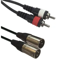 AC-2XM-2RM/1,5 XLR to RCA Accurable