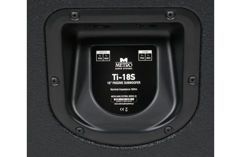 Metro Audio Systems Ti-18s Passive Subwoofer - Black