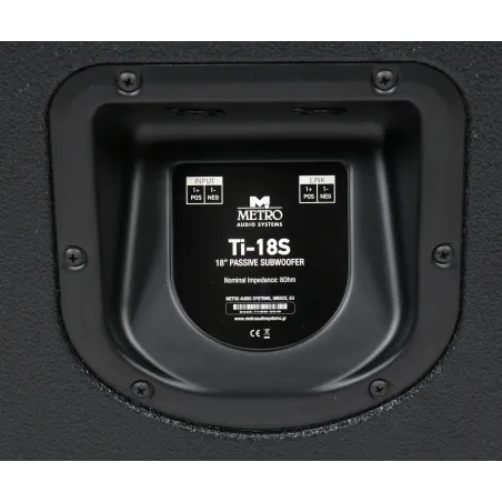 Metro Audio Systems Ti-18s Passive Subwoofer - Black