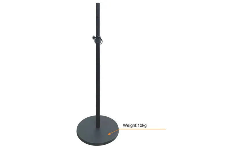 Standsteel ST-SR41181BK Βάση ηχείου Δαπέδου με Στρογγυλή Βάση - Μαύρο