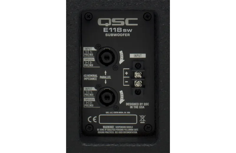 QSC E118SW-BK Παθητικό Subwoofer - Μαύρο