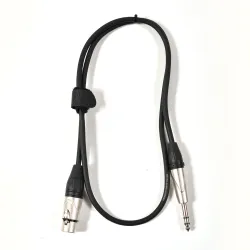 Onsei ON-I31710 Audio Cable 3-pin XLR Female to 6.3 Jack Stereo 1m