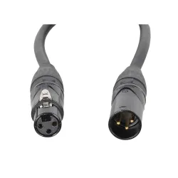 ACCU-CABLE AC-PRO Audio Cable 3-pin XLR Male - 3-pin XLR Female 0,3m