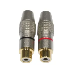 ACCU-CABLE AC-C-RFG/SET RCA plugs female - pair