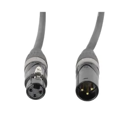 ACCU-CABLE AC-PRO Audio Cable 3-pin XLR Male - 3-pin XLR Female 2m