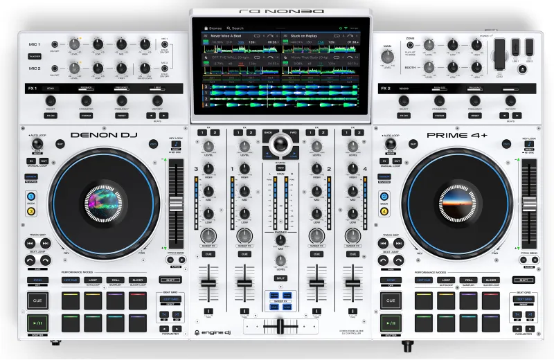 Denon Dj Prime 4+W Dj Controller - Λευκό