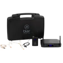Bler Audio BR-170HSL Wireless Microphone System with Lavalier & Headset