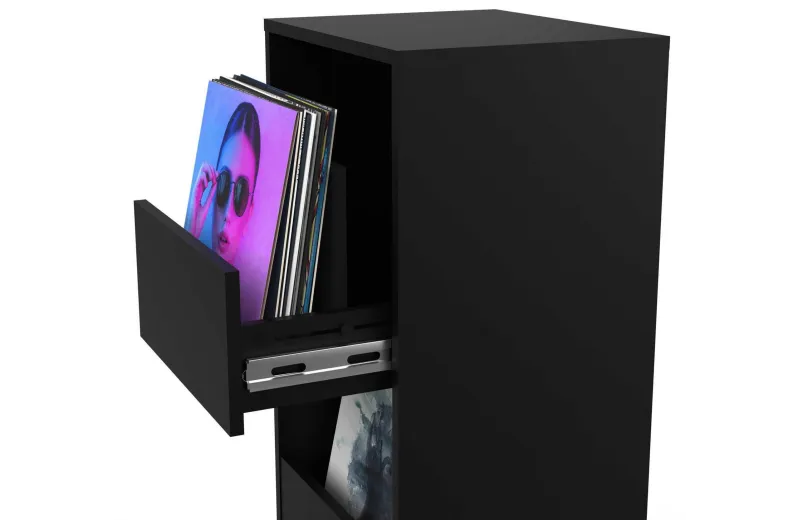 Glorious Vinyl Vault Έπιπλο Αποθήκευσης Βινυλίων - Μαύρο