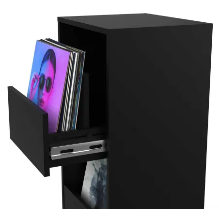 Glorious Vinyl Vault Έπιπλο Αποθήκευσης Βινυλίων - Μαύρο