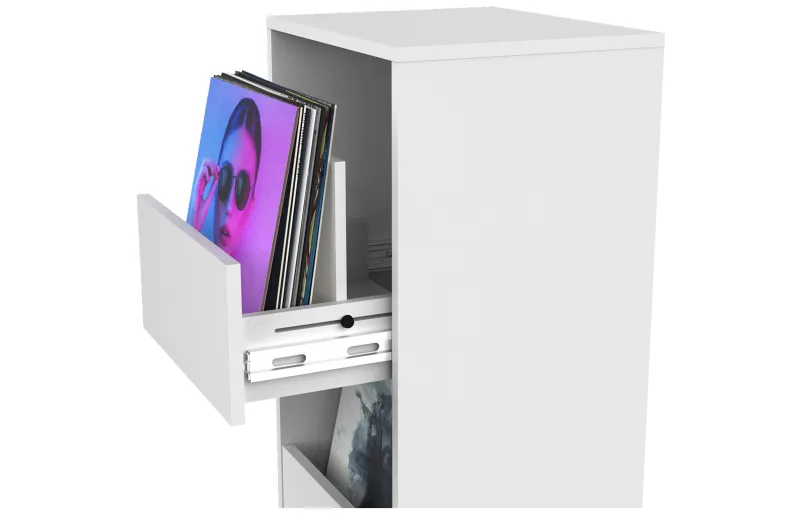 Glorious Vinyl Vault Έπιπλο Αποθήκευσης Βινυλίων - Λευκό