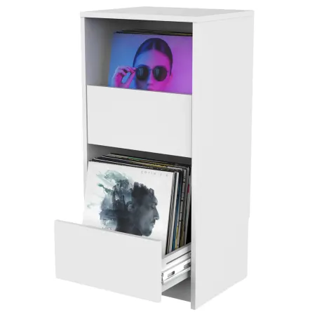 Glorious Vinyl Vault Έπιπλο Αποθήκευσης Βινυλίων - Λευκό