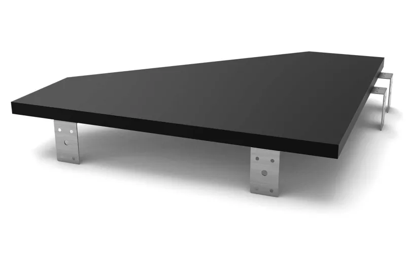 Glorious Modular Side Rack Πρόσθετη Επιφάνεια Σύνδεσης 2 επίπλων - Μαύρο