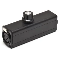 Metro A-116 3-pin XLR (m) to 3-pin XLR (f) with attenuator