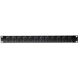 Metro BP-001 patch panel with 12 speakon plugs