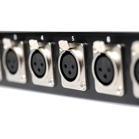METRO BP-003 PATCH PANEL ΜΕ 12 ΒΥΣΜΑΤΑ 3-PIN XLR FEMALE