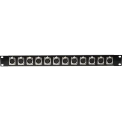 Metro BP-003 patch panel with 12 3-pin XLR (f) plugs