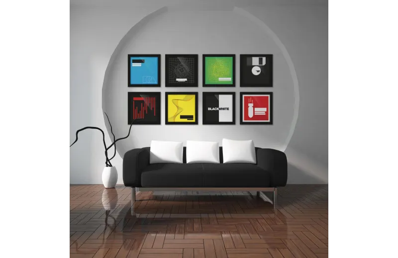 Glorious Vinyl Frame Set 12 Black