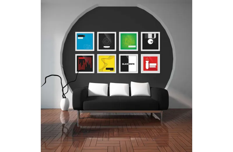 Glorious Vinyl Frame Set 12 White