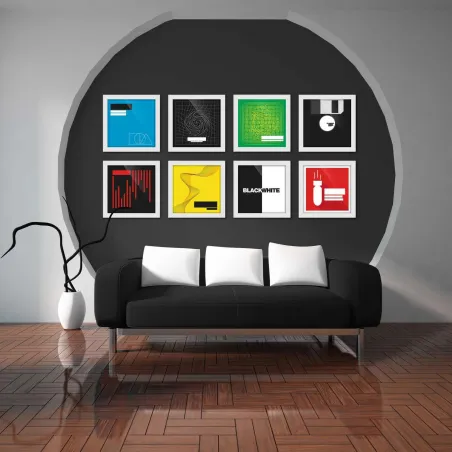 Glorious Vinyl Frame Set 12 White