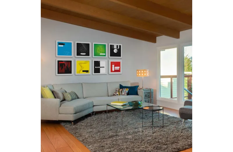 Glorious Vinyl Frame Set 12 White