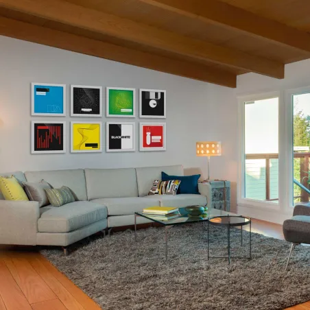 Glorious Vinyl Frame Set 12 White