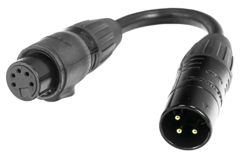 Accu-Cable DMX 3-pin M to 5-pin F IP65