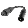 Accu-Cable DMX 3-pin M to 5-pin F IP65
