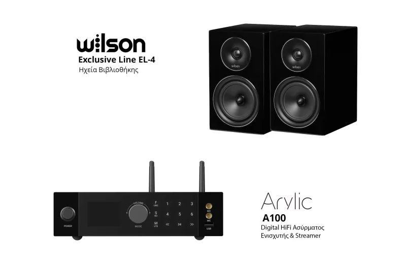 Wilson Exclusive Line EL-4 + Arylic A100 Bundle Μαύρο