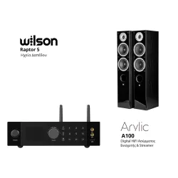 Wilson Raptor 5 + Arylic A100 Bundle Μαύρο