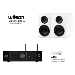 Wilson Exclusive Line EL-4 + Arylic A100 Bundle Λευκό