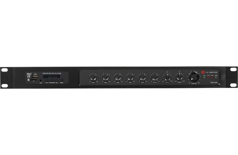 Show PAX-240: Μίκτης Ενισχυτής 240W / 100V (B-STOCK)