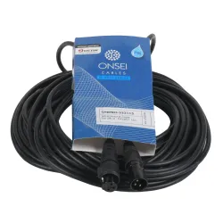 Onsei ONIPRO-323115 Microphone Cable 3-pin XLR Male - 3-pin XLR Female 15m with REAN Connectors and IP65 Protection