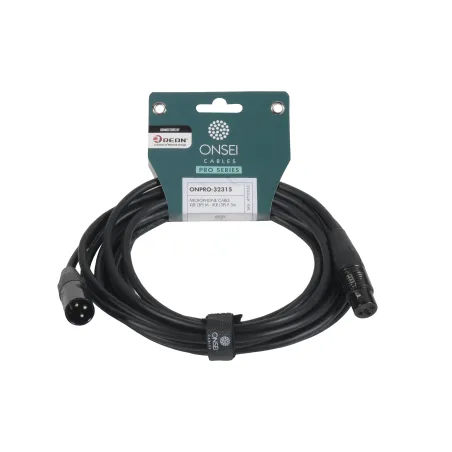 Onsei ONPRO-32315 Καλώδιο μικροφωνικό 3-pin XLR Αρσενικό σε 3-pin XLR Θηλυκό 5m με REAN connectors
