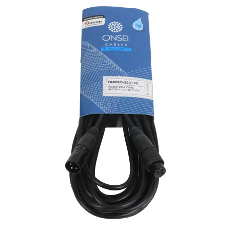 Onsei ONIPRO-323110 Καλώδιο μικροφωνικό 3-pin XLR Αρσενικό σε 3-pin XLR Θηλυκό 10m με REAN connectors και προστασία IP65