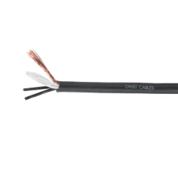 Onsei ON-MCB223BLK Microphone Cable Roll 2 x 0.23mm2 - Black (Price per Meter)