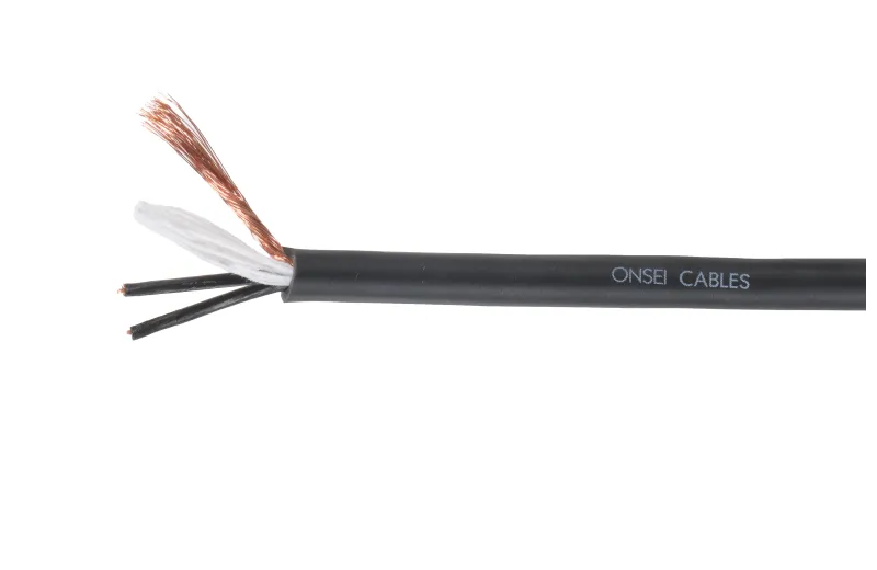Onsei ON-MCB223BLK Καλώδιο Μικροφωνικό 2 x 0.23mm2 - Μαύρο (Τιμή ανά Μέτρο)