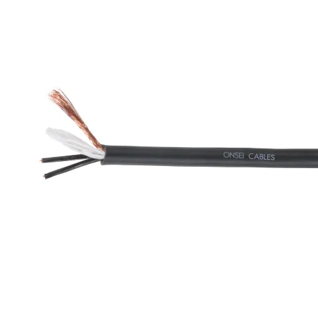 Onsei ON-MCB223BLK Καλώδιο Μικροφωνικό 2 x 0.23mm2 - Μαύρο (Τιμή ανά Μέτρο)
