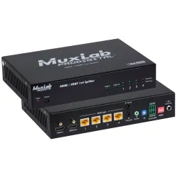 Muxlab HDMI / HDBT 1x4 Splitter, UHD-4K, US