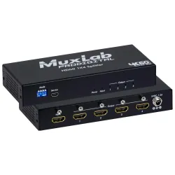 Muxlab HDMI 1x4 Splitter, 4K60 500426