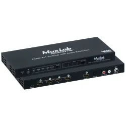 Muxlab HDMI 4x1 Switcher Με Audio Extraction, 4K/60