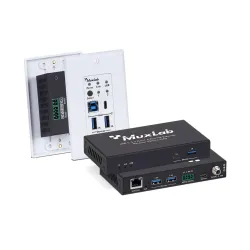Muxlab USB-C 3.2 Gen1 4-Port Επίτοιχο Extender Kit, 100m