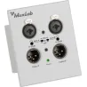 Muxlab Dante 2-Channel XLR Wall-Plate, White
