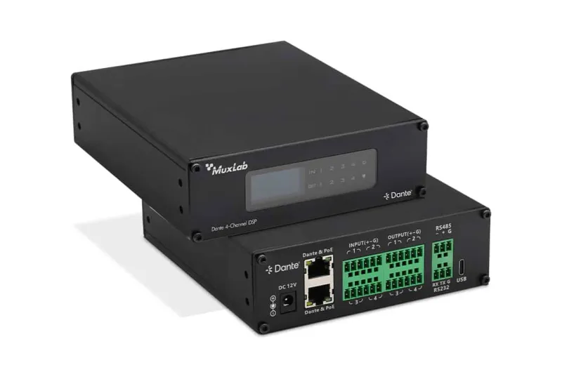 Muxlab Dante 4-Channel Audio DSP