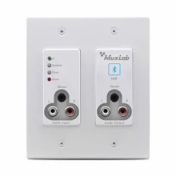 Muxlab Bluetooth and RCA/3.5mm Audio to Dante, White