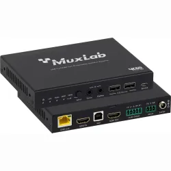Muxlab USB-C/HDMI 5x1 Presentation Switcher with Dante 500533