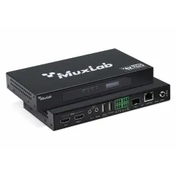 Muxlab HDMI over IP PoE Workstation Transceiver, 4K30 500862